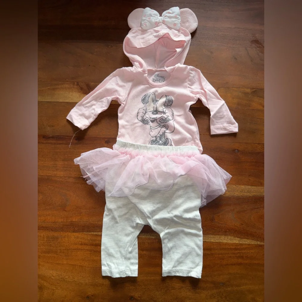 Disney baby Minnie Mouse 2pc‎ outfit NB